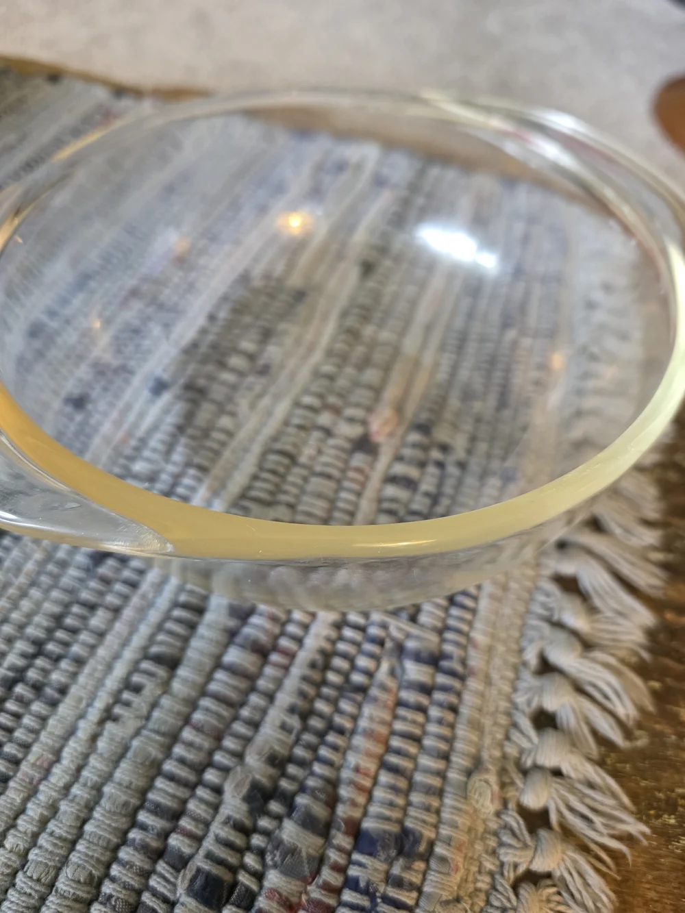 Pyrex 1 Quart 022 Clear Glass Mixing Bowl with Handles